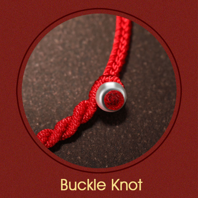 Pulsera de protección trenzada hecha a mano con nudo King Kong de la suerte con cuentas de oro 999 de piedras de Buddha Stones