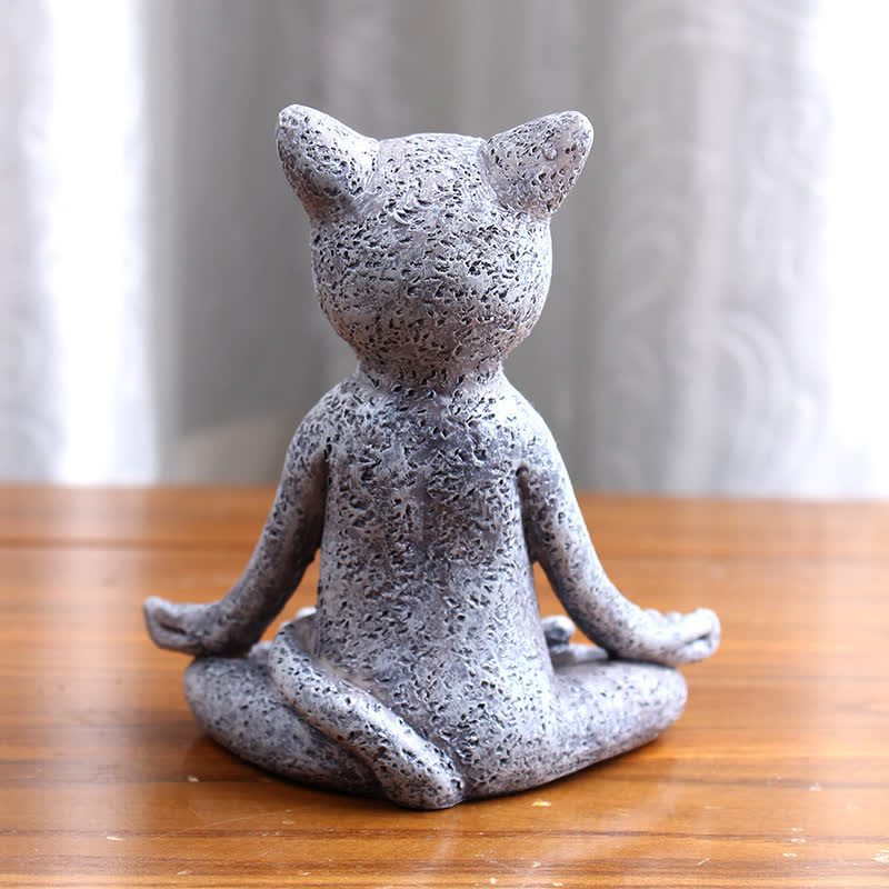 Decoración Zen Meditando Perro Gato Rana - image 8