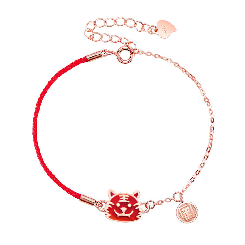 Pulsera de cadena de hilo rojo con protección de la suerte del zodiaco chino que cambia de color de Plata de Ley 925 con Buddha Stones - image 15