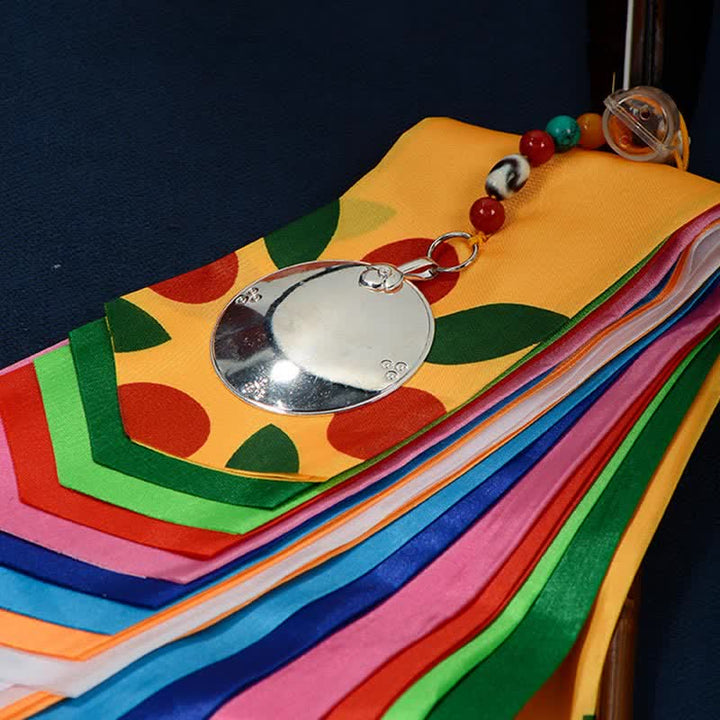 Ocho símbolos propicios tibetanos, flecha de la suerte, decoración del hogar, bandera de oración