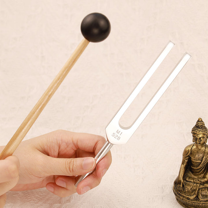 Diapasón de Buddha Stones , aleación de aluminio de 528HZ para decoración de adornos de chakras y terapia de sonido con mazo