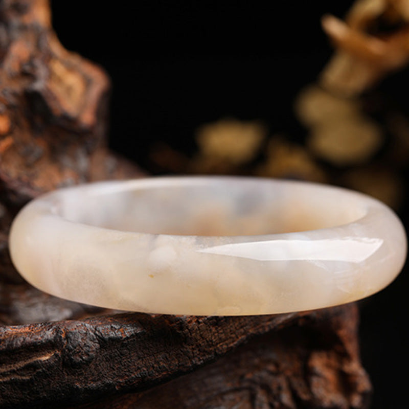 Brazalete de pulsera de paz de ágata natural Sakura