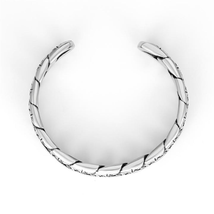 Buddha Stones Om Mani Padme Hum Mantra, brazalete de acero de titanio y paz