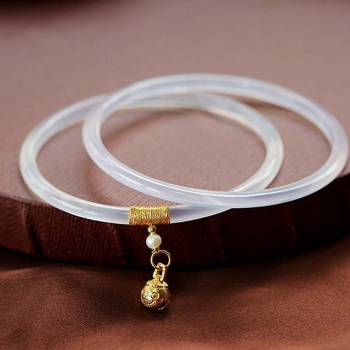 Pulsera de éxito de jade blanco cian natural con Buddha Stones