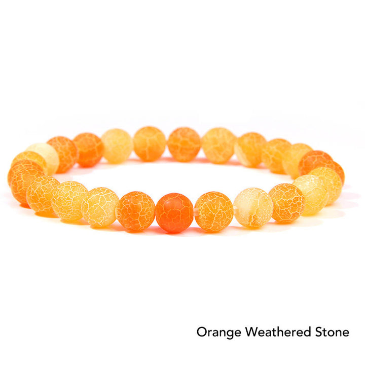 Pulsera con cuentas de equilibrio de cristal de piedra de ágata natural