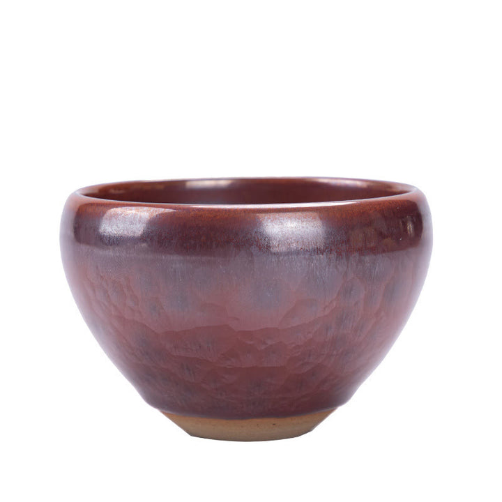 Taza de té de cerámica con diseño de loto Jianzhan chino hecho a mano con Buddha Stones , taza de té de Kung Fu