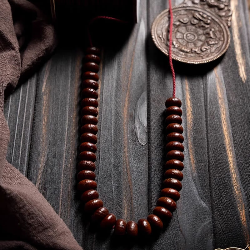 Buddha Stones naturales del Tíbet 108 cuentas de Mala semilla de Bodhi púrpura Hetian cian Jade cobre Dorje pulsera de la paz