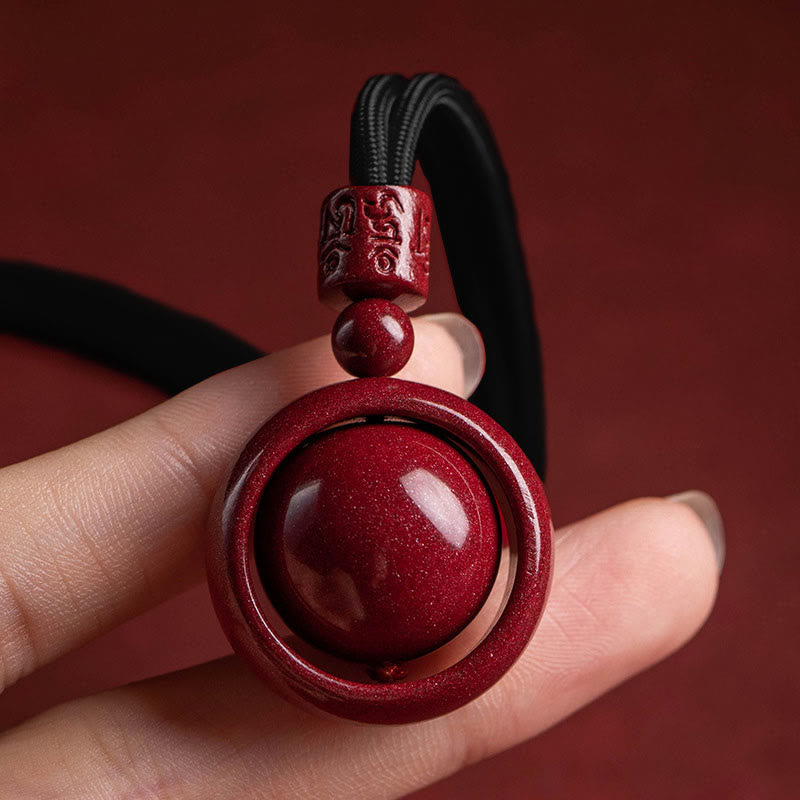 Buddha Stones cinabrio Om Mani Padme Hum PiXiu bendición collar de cuentas de la suerte colgante - image 17
