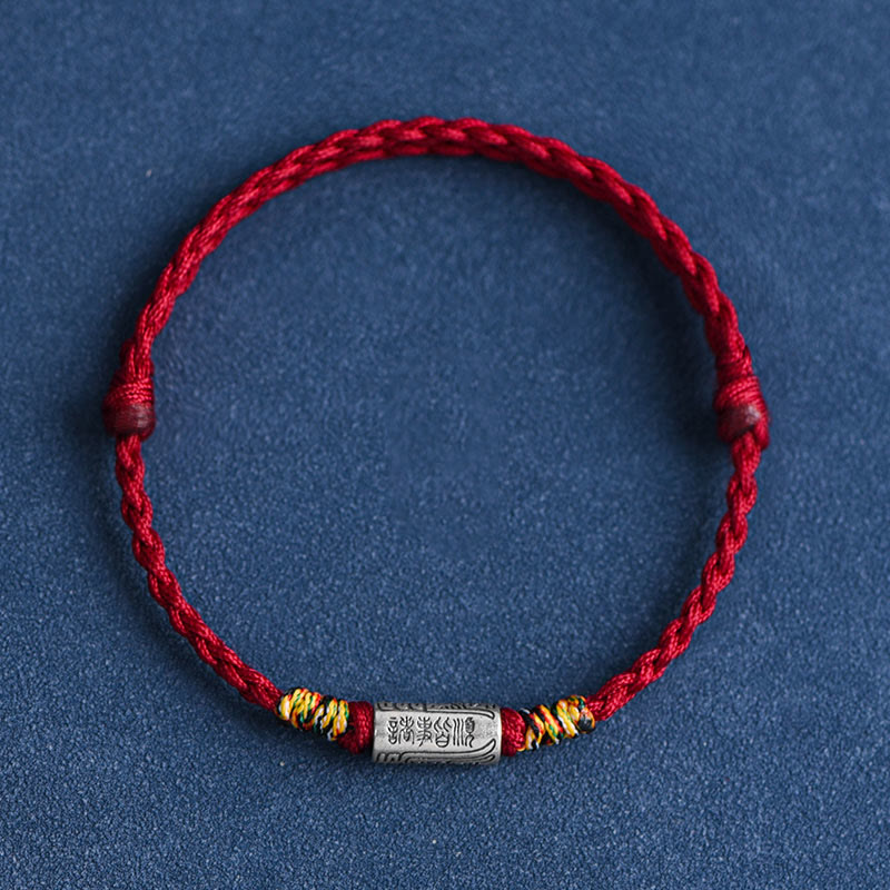 Pulsera tobillera de plata de ley 925 hecha a mano con Buddha Stones, todo va bien, diseño de protección y resistencia - image 14