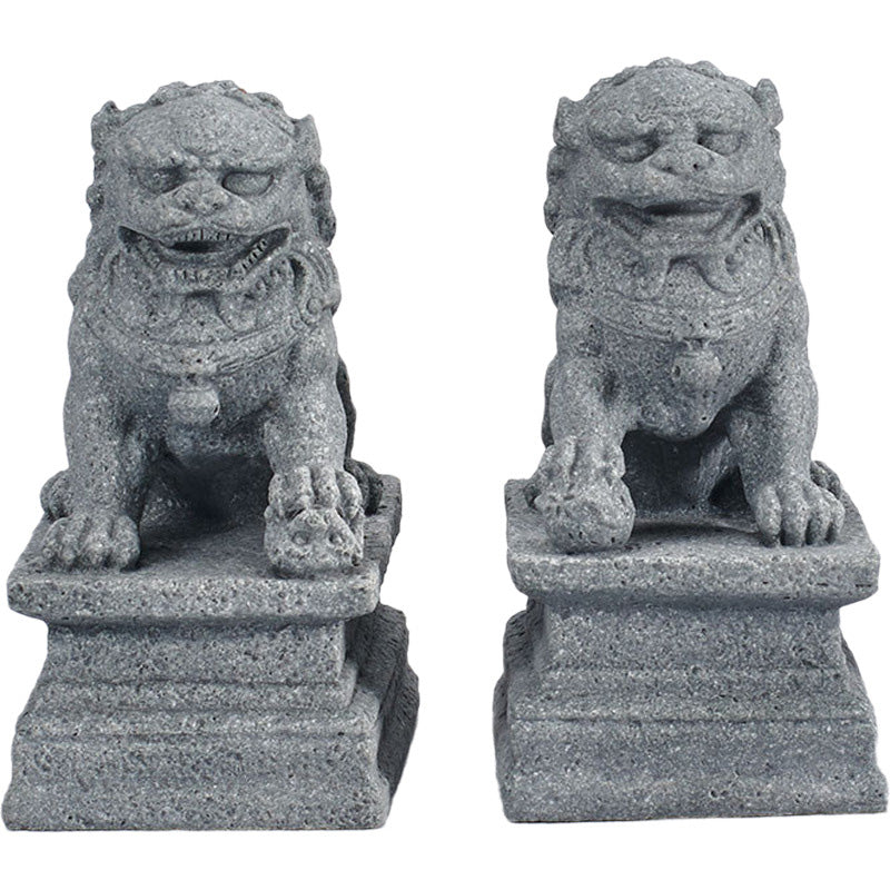 Buddha Stones León Fu Foo Perros Elefante Proteger del mal Bendición Decoración del hogar