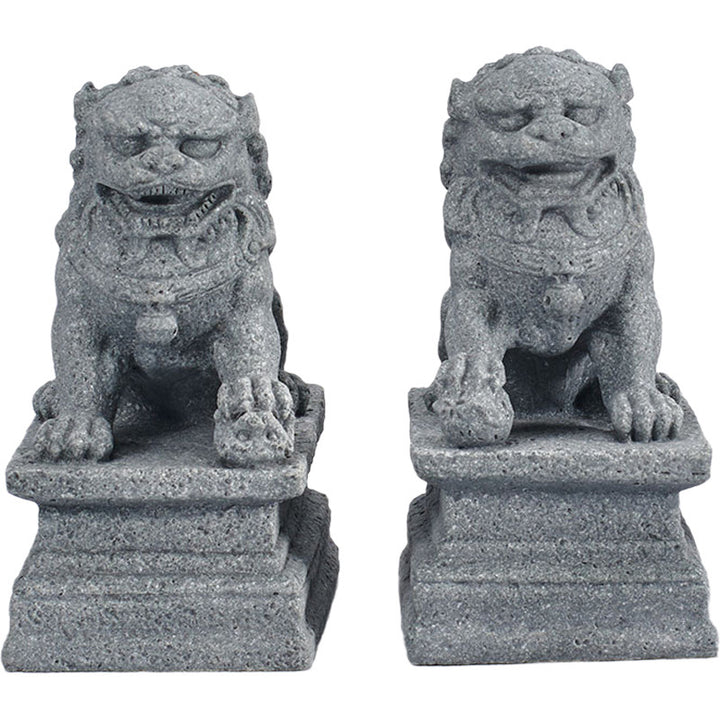 Buddha Stones León Fu Foo Perros Elefante Proteger del mal Bendición Decoración del hogar