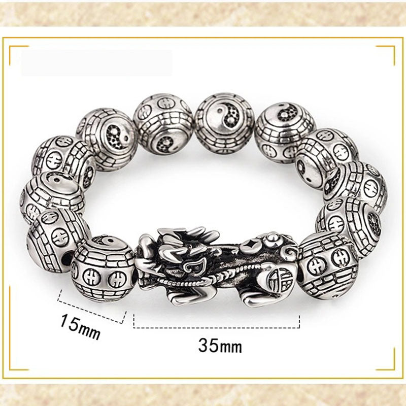 Pulsera de riqueza tibetana FengShui PiXiu con Buddha Stones