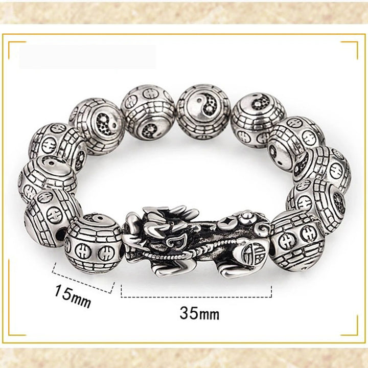 Pulsera de riqueza tibetana FengShui PiXiu con Buddha Stones