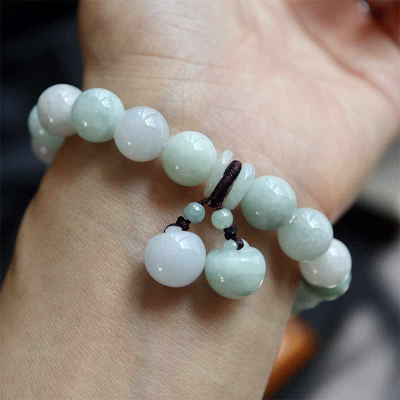 Pulsera de éxito de manzana con Buddha Stones Pi Xiu de jade natural con piedras de Buda