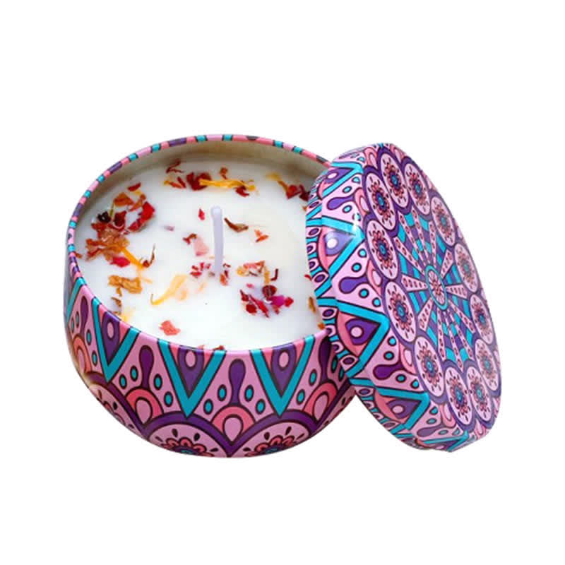 Té blanco Flor de jengibre Lavanda Gardenia Vela de cera de soja perfumada Regalo para familiares y amigos - Violeta brumosa - image 29