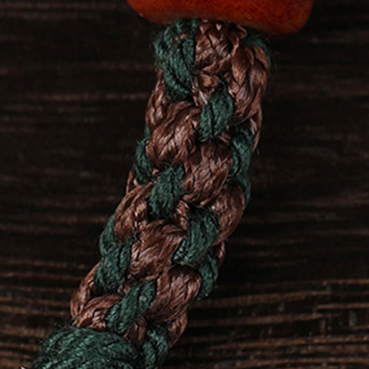 Pulsera trenzada de plata tibetana hecha a mano con Buddha Stones, Plata de Ley 925, Zakiram, diosa de la riqueza, protección de hueso de camello