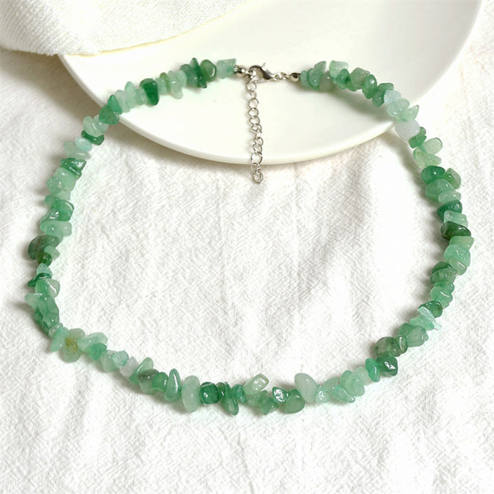 Collar de la suerte con piedras de cristal natural de Buddha Stones