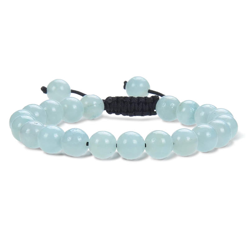 Pulsera de macramé ajustable unisex con cuentas de cristal de piedras preciosas de poder curativo natural de Buddha Stones - Amazonita - image 5