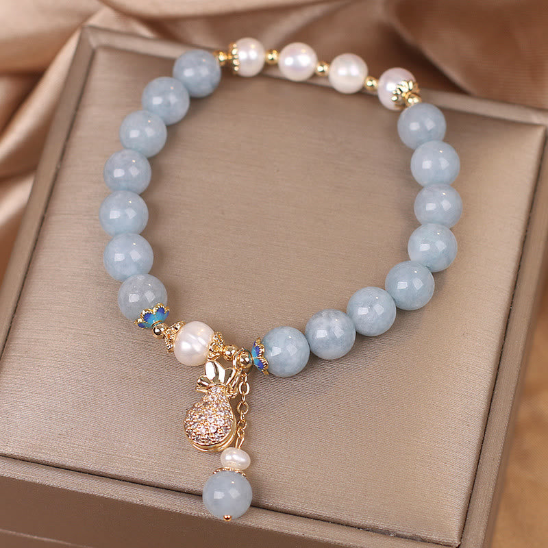 Pulsera con dijes para bolsa de dinero de la fortuna, Buddha Stones