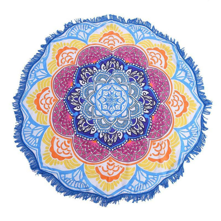 Decoración de estera de armonía con Mandala tibetano de Buddha Stones