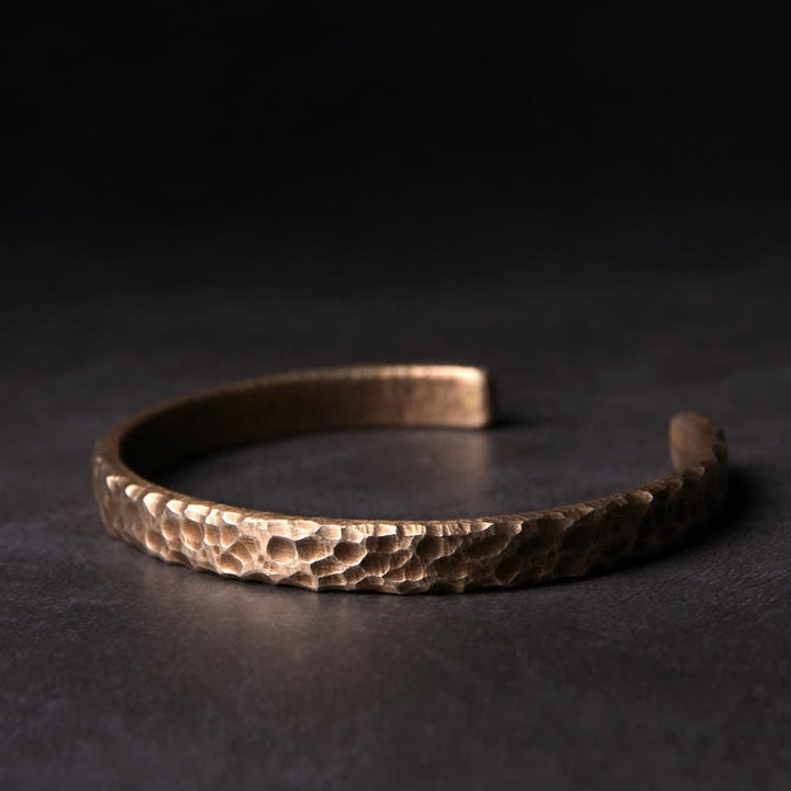 Brazalete de cobre con diseño simple de Buddha Stones