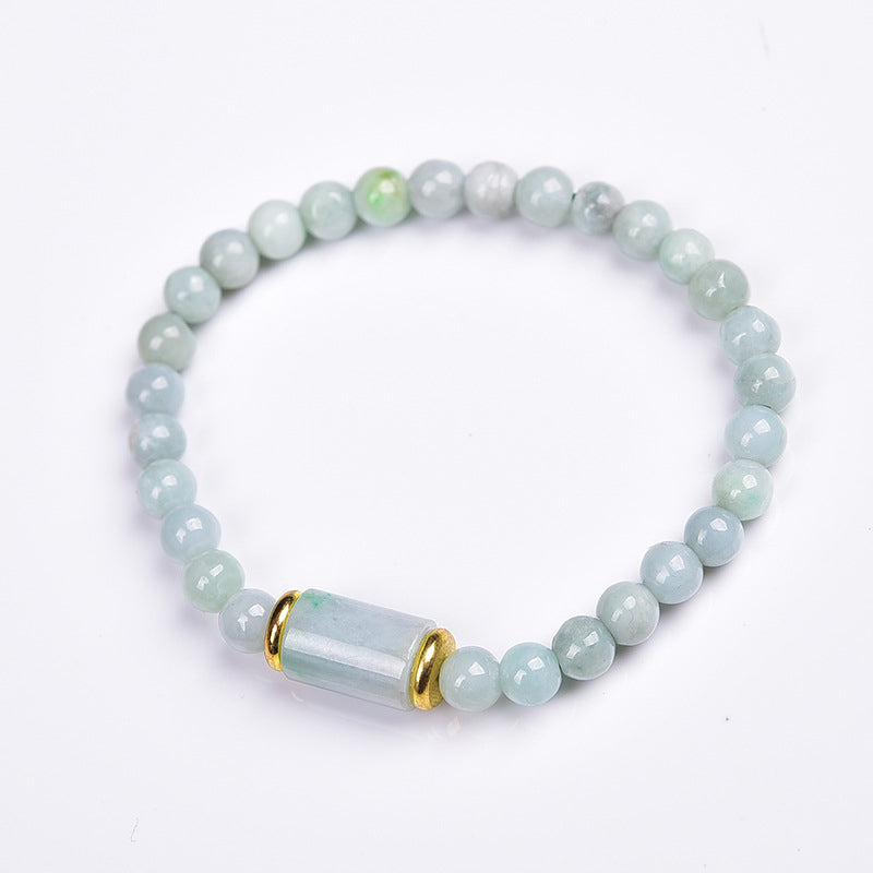 Pulsera de prosperidad de la suerte de jade natural con Buddha Stones