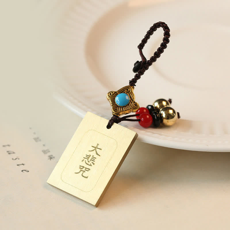 Llavero con rueda de oración Feng Shui Yin Yang Bagua Wenchang Pen Pagoda