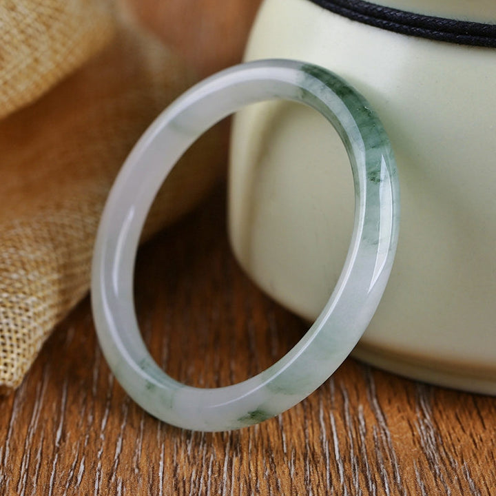 Brazalete de protección de abundancia de jade natural con Buddha Stones