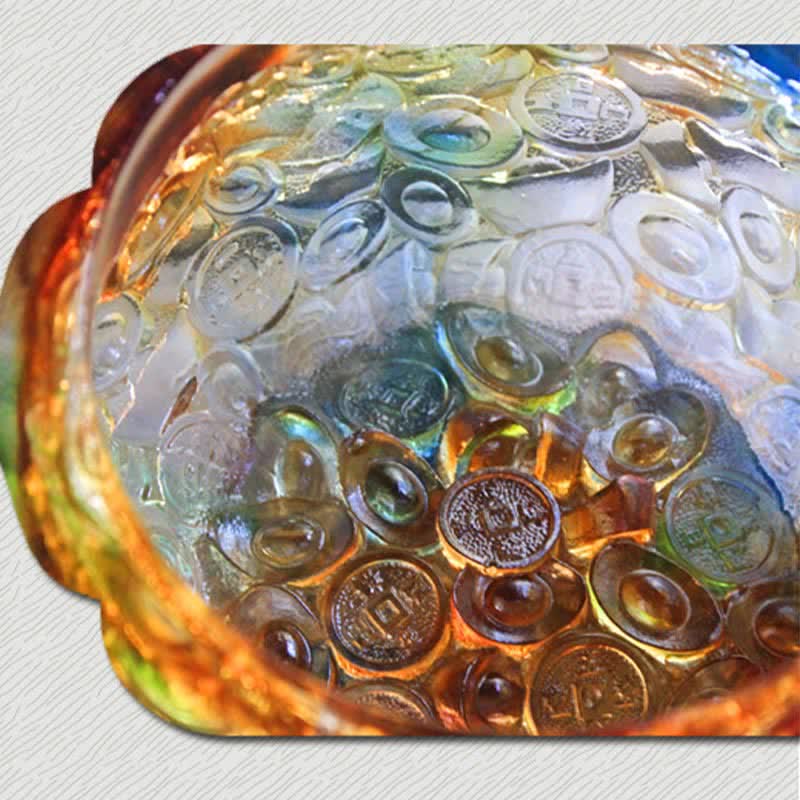 Pieza de arte hecha a mano de Liuli Crystal Treasure Bowl para decoración del hogar - image 16