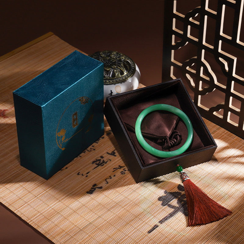 Caja de regalo con borlas de caja de almacenamiento de joyería de loto vintage - image 12