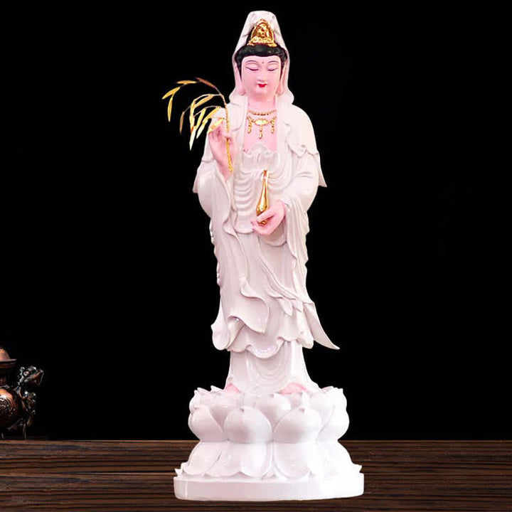 Estatuilla de Chenrezig Bodhisattva Avalokitesvara, estatua de resina de armonía, decoración del hogar - image 7