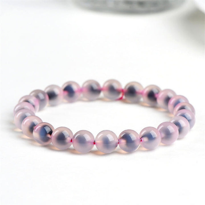 Pulsera de cuentas de fuerza de armonía de ágata de caramelo colorida natural de Buddha Stones