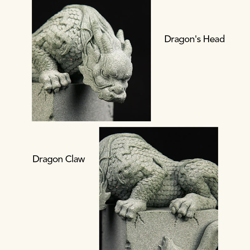 Buddha Stones Feng Shui, dragón sentado de pie, éxito, suerte, decoración del hogar - image 18