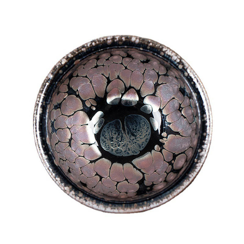 Buddha Stones hechas a mano, flores de cerezo, diseño de Sakura, taza de té de cerámica china Jianzhan, taza de té de Kung Fu