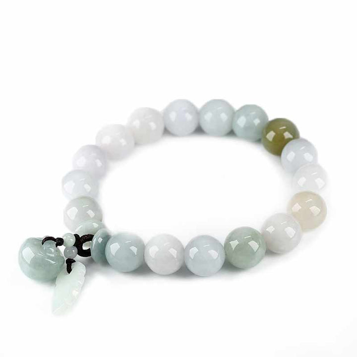 Pulsera de éxito de manzana con Buddha Stones Pi Xiu de jade natural con piedras de Buda