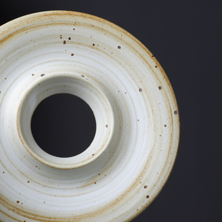 Taza de café de cerámica con diseño de planeta de Buddha Stones, taza de café y té de cerámica rugosa con platillo