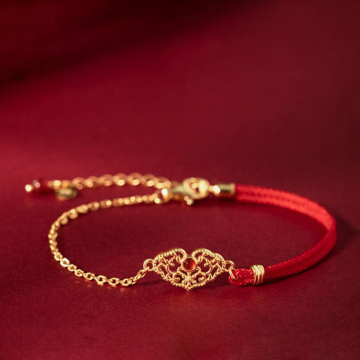 Pulsera de cadena con cierre de buenos deseos, Buddha Stones , fuerza de la suerte