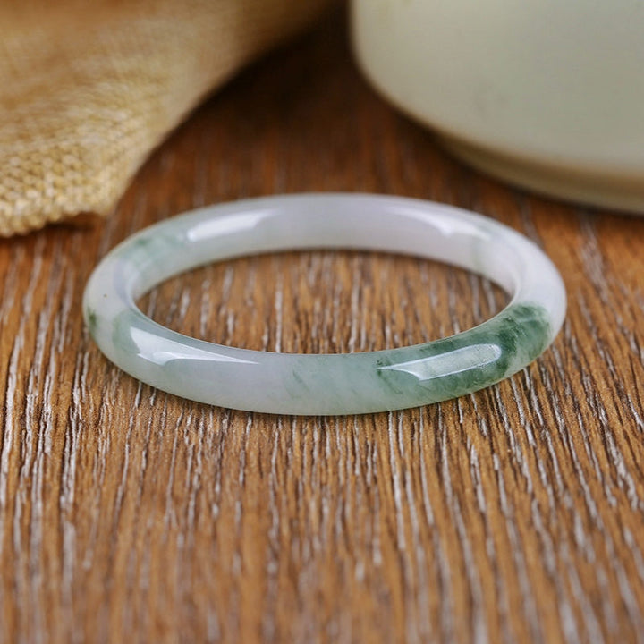 Brazalete de protección de abundancia de jade natural con Buddha Stones