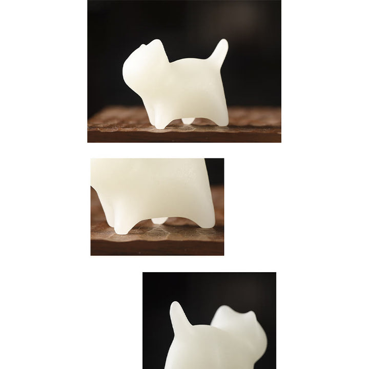 Buddha Stones, 2 uds., Mini gato lindo, piedra luminosa, gato de la suerte, decoración energética - image 10