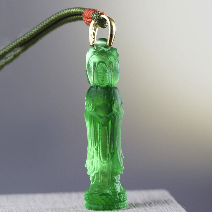 Collar de armonía Buddha Stones Avalokitesvara Buda Liuli