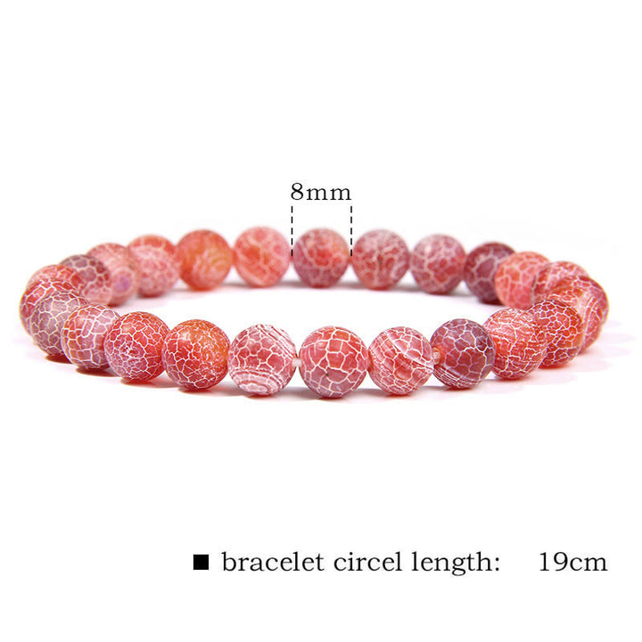 Pulsera con cuentas de equilibrio de cristal de piedra de ágata natural