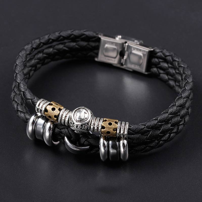 Buddha Stones Pulsera de Protección de Hematita 12 Constelaciones del Zodíaco