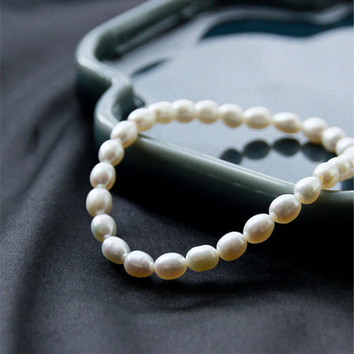 Pulsera con cuentas curativas de perlas naturales de Buddha Stones