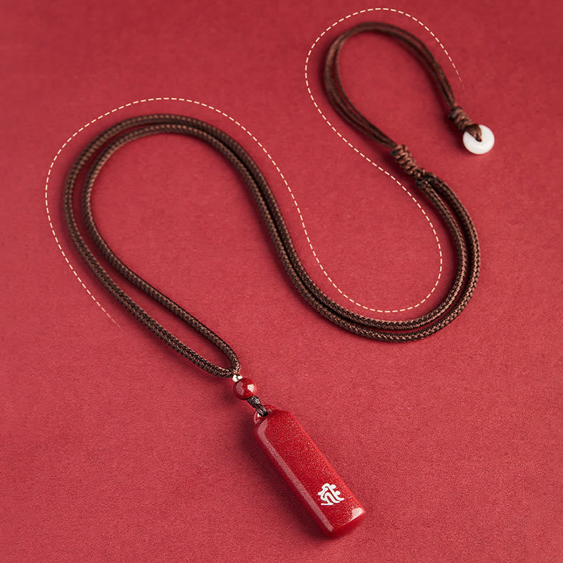 Colgante de collar de cadena de protección con amuleto de cinabrio de Buda natal del zodiaco chino - image 7