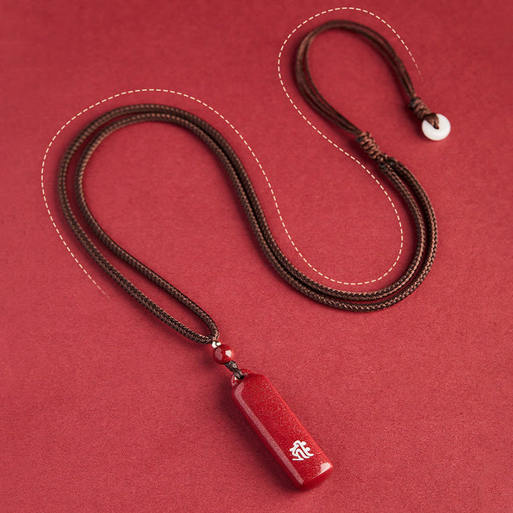 Colgante de collar de cadena de protección con amuleto de cinabrio de Buda natal del zodiaco chino - image 7