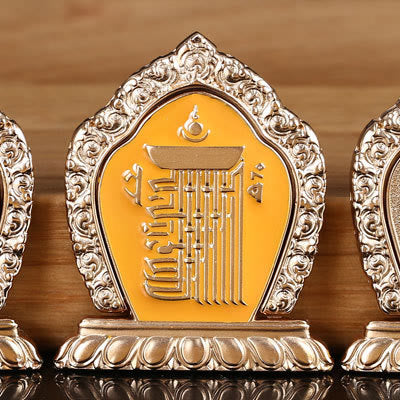 Soporte de anillo para teléfono tibetano Om Mani Padme Hum Peace, decoraciones universales para teléfono - Reunión Amarilla Diez Elementos Poderosos - image 21