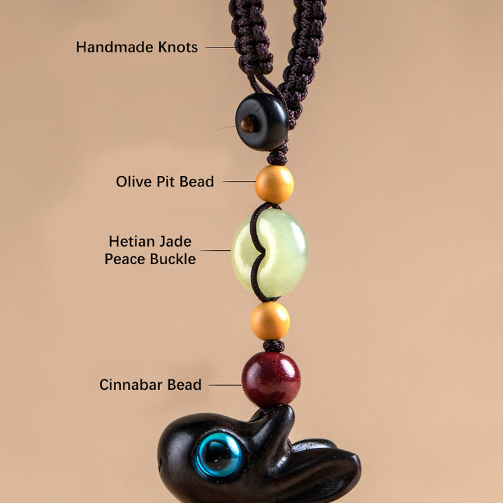 Buddha Stones, sándalo verde, madera de ébano, Mini ciervo, hebilla de paz positiva, llavero, decoración colgante para teléfono