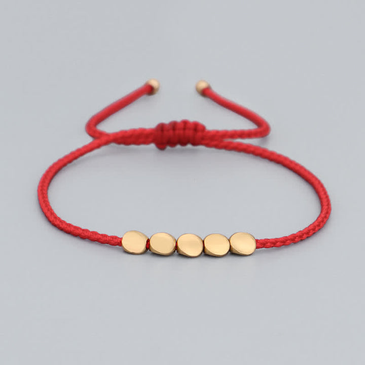 Pulsera de Hilo Rojo de la Suerte FengShui de Buddha Stones