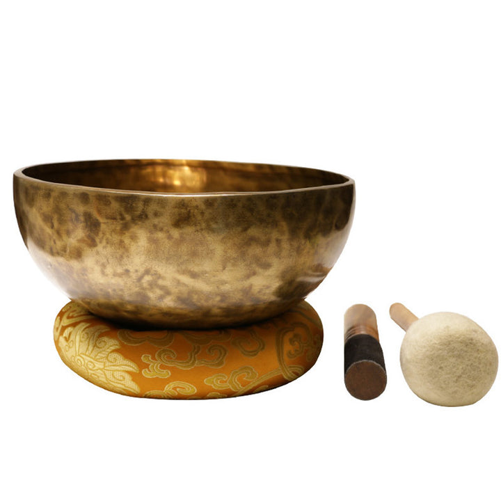 Cuenco de sonido tibetano hecho a mano para curación y meditación, juego de cuencos cantores de energía positiva