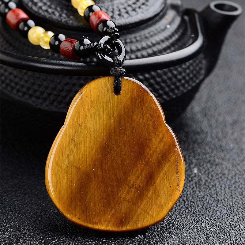 Collar de bendición de Buda sonriente con ojo de tigre y Buddha Stones - image 3